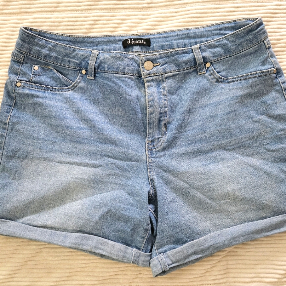 d. jeans Light Blue Jean Shorts